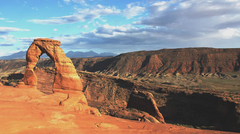 Panoramic image of a desert