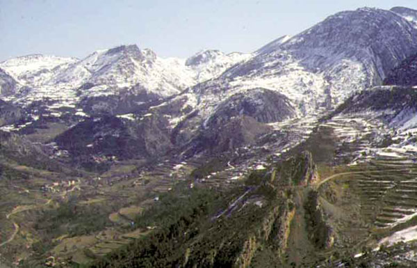 Fotografia amb un plec anticlinal